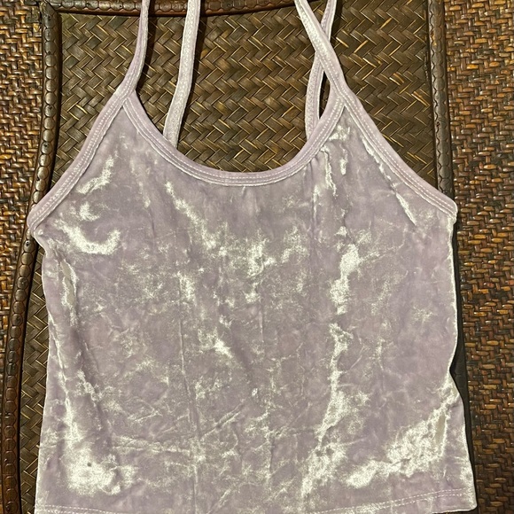 Mini Skirt Set - Forever 21 Cropped Cami Tank Top & Mini Skirt Set Lavender Sz S - Picture 5 of 16